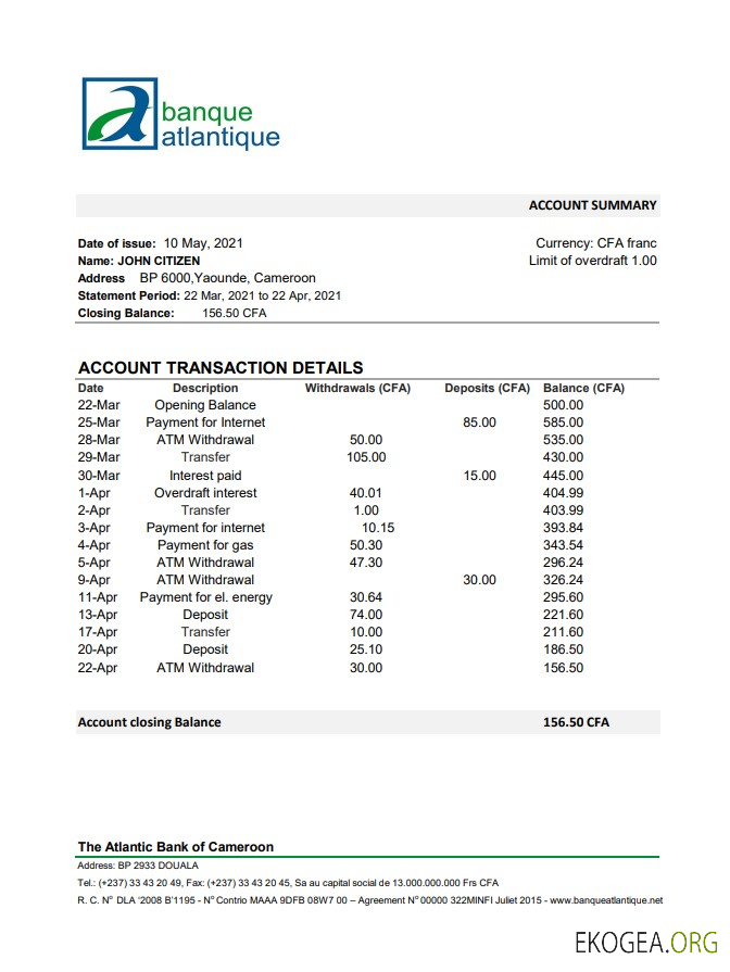 La Banque Atlantique du Cameroun excelle